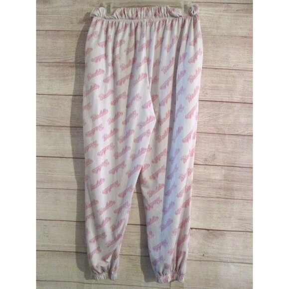 Charlotte Russe Pajama Pants Women's Size Medium Loungewear Baddie Pink White - Picture 3 of 4